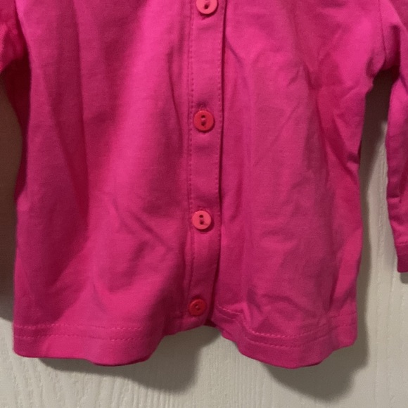 Deux par Deux Lightweight Hot Pink Cardigan - Picture 3 of 7
